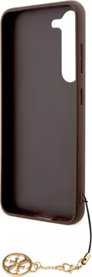 Mbështjellës Guess 4G Charms Collection për Samsung Galaxy A35, Kafe