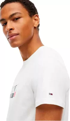 Maicë për meshkuj Tommy Hilfiger Jeans DM0DM23715, krem e çelët [Madhësia: S]