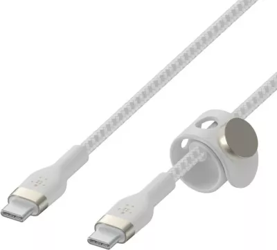 Kabllo Belkin BOOST↑CHARGE PRO Flex, 2 m, USB C, USB 2.0, Bardhë