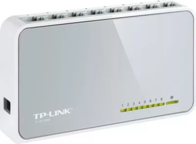 Switch, TP-Link TL-SF1008D, 8 porta RJ45 10/100Mbps, desktop