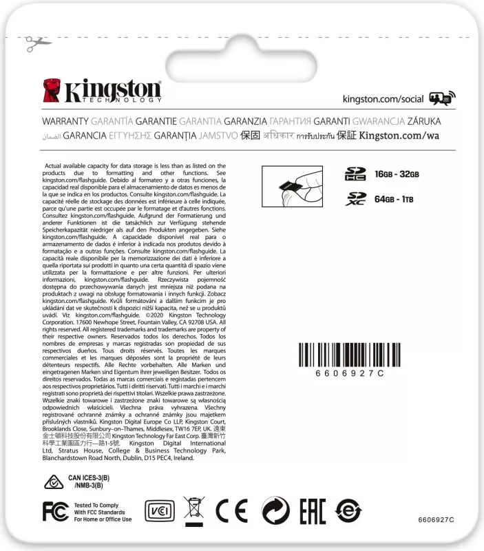 Kartelë microSD Kingston Canvas Go Plus 256GB, e zezë