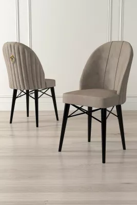 Set karrigesh (6 copë) Hanah Home, Ritim, kapuçino dhe e zezë