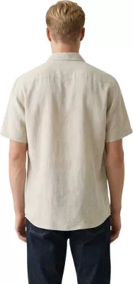 Këmishë me mëngë të shkurta për meshkuj Gianni Lupo GL7658S-S26, bezhë [Madhësia: XXXL]
