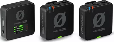 Mikrofon pa tela Rode Wireless PRO WIPRO, set 2x transmiter + 1x marrës, i zi