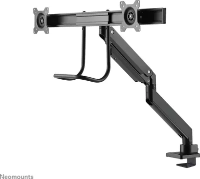 Krah monitori Neomounts NM-D775DXBLACK, për 2 ekrane, 32 inç, kapëse/gromet, i zi