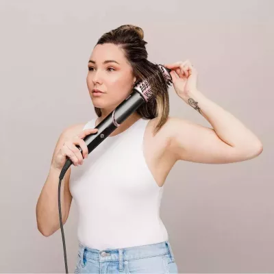 Tharëse flokësh dhe styler 3-në-1, Shark, HD424EU FlexStyle, 1400W, 3 nivele temperaturë, me Auto-Wrap curlers, furçë oval dhe koncentrator, kabllo 2.5m, e zezë