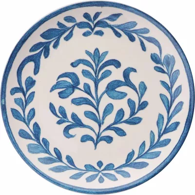 Set pjatash shërbimi (6 copë), Hermia Concept, ngjyrë blu e bardhë