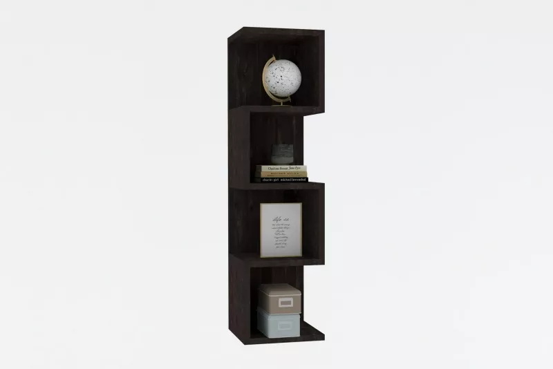 Raft librash Hanah Home, Alin, ngjyrë antracit