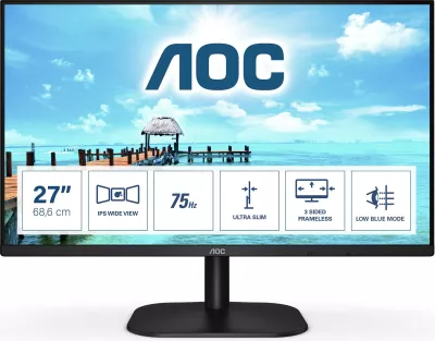 Monitor AOC 27B2H/EU, 27", Full HD, LED, i zi