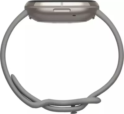 Smartwatch Fitbit Sense FB512SRSG me GPS, EDA, bateri deri 6 ditë, 50m rezistencë ndaj ujit, gri sage/argjendtë