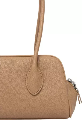 Çantë supi për femra Calvin Klein Emblem Trio Pebble LV04F3743G, bezhë e çelët