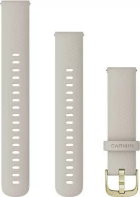Rrip silikoni Garmin 18mm, sand, për Venu 2S/Vivoactive 4S/Vivomove 3S