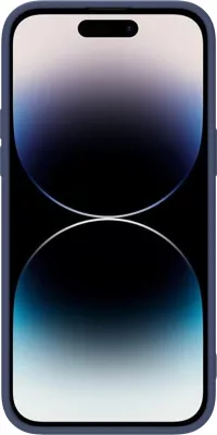 Mbështjellës Nillkin CamShield Silky Silicone për iPhone 14 Pro, me mbrojtëse kamere, Blu