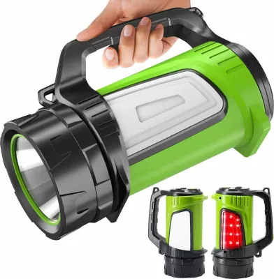 Llambë kampingu/llambë dore LED Maclean MCE345, 5W XM-L-T6, 250 lm, 6500K, 3 mënyra ndriçimi, funksion powerbank 4500mAh, e zezë-jeshile