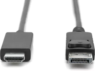 Kabllo adapter Digitus DisplayPort në HDMI, 3m, 4K, e zezë