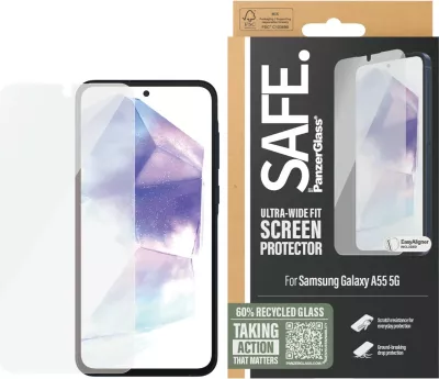 Mbrojtës ekrani PanzerGlass për Samsung A55 5G, transparent