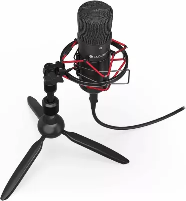 Mikrofon Endorfy Solum T (EY1B002) USB, kardioid, me tripod, i zi