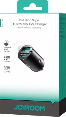 Karikues veture Joyroom JR-CCN18 65W mini me USB-A/USB-C (PD/QC), i zi