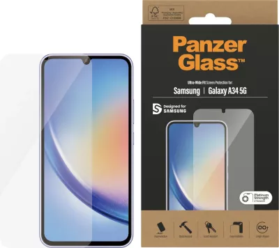 Mbrojtës ekrani PanzerGlass Samsung Galaxy A34 5G UWF