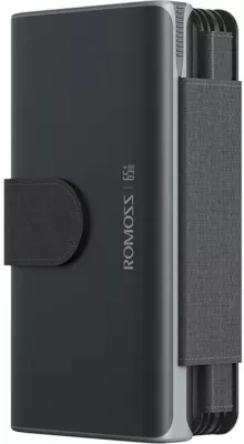 Powerbank Romoss SPB30-171-2133H, 30000mAh, 65W, me panele diellore, e zezë