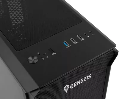 Kasë GENESIS IRID 503 ARGB, Micro Tower, E zezë