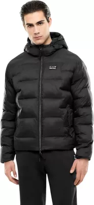 Jakne me pupla Armani Exchange XM000348 AF12286 për meshkuj, e zezë