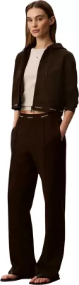 Pantallona sportive për femra Calvin Klein Jeans LV047G253G, kafe [Madhësia: S]