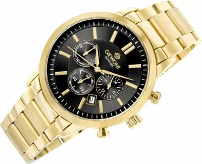 Orë dore meshkuj Giewont GW8510-B5, gold black, set