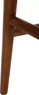 Karrige për ngrënie ROSCO FH6132.01 dru TEAK ngjyrë arre, litar VIRO ngjyrë kafe, 56x54.5x78H cm