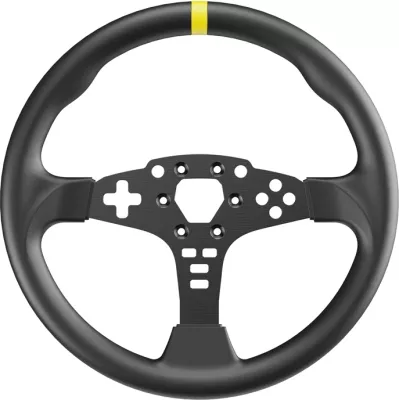Rreth timoni gaming Moza Racing ES RS046, 12 inç, lëkurë mikrofibre, alumini, i zi