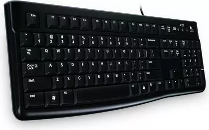 Tastierë Logitech K120 për Biznes, Full-size, Wired, USB, QWERTZ, Ngjyrë e zezë