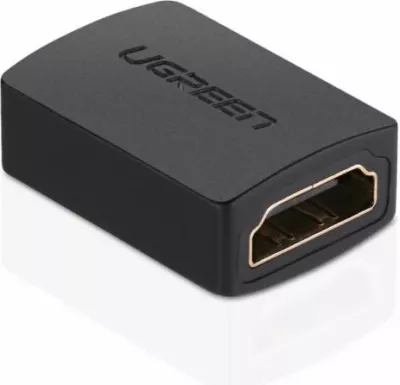 Zgjatues/adapter HDMI Female to Female UGREEN 20107, 2x HDMI Type A (F), konektorë të veshur me ar, i zi, polybag