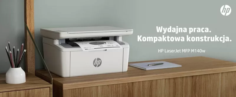 Printer HP LaserJet MFP M140w, i bardhë e zi