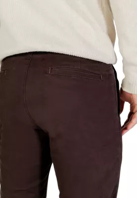 Pantallona chino për meshkuj Borghese 5WPA01 07CO126M, kafe të errëta [Madhësia: 44]