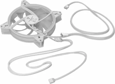 Ventilator kasë Modecom Volcano Apex 140 ARGB 140mm 4-pin PWM, i bardhë, 1 copë