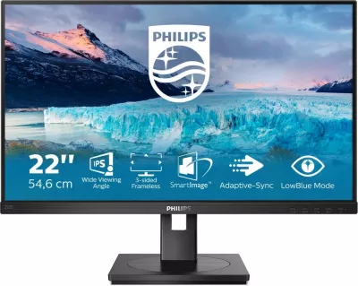 Monitor Philips S Line 222S1AE/00, 21.5 inç, Full HD, IPS, i zi