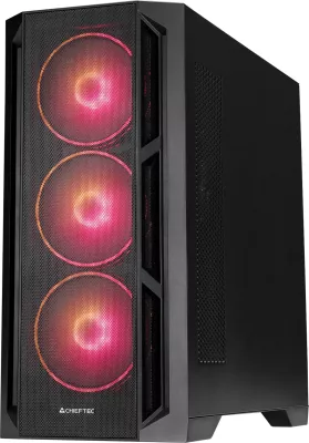 Kasë Chieftec APEX Lumo, Midi Tower, RGB, E-ATX, e zezë