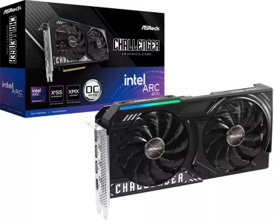 Kartelë grafike ASROCK Intel Arc B570 Challenger OC 10GB GDDR6 160-bit, HDMI + 3x DisplayPort, e zezë