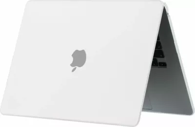Mbështjellës laptopi, Tech-Protect SmartShell, për MacBook Air 15" 2023-2024 (M2/M3) A2941/A3114, plastik me këmbë gome, matte gjysmë-transparent