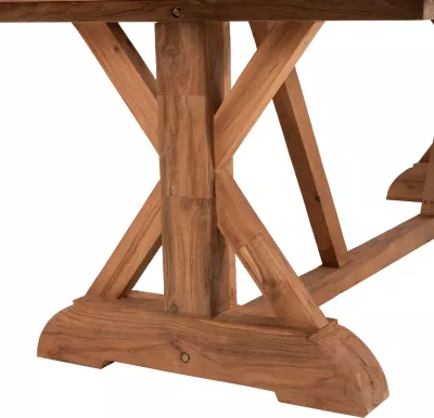 Tavolinë kopshti FH5964, 240x100x75H cm, dru teak i ricikluar