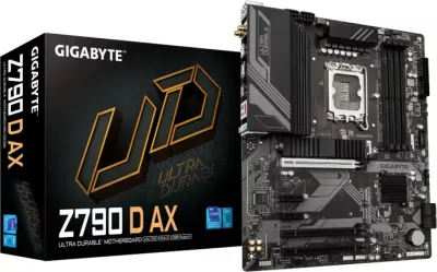 Pllakë amë GIGABYTE Z790 D AX, LGA1700, ATX, DDR5, Wi‑Fi 6E, 2.5GbE, e zezë