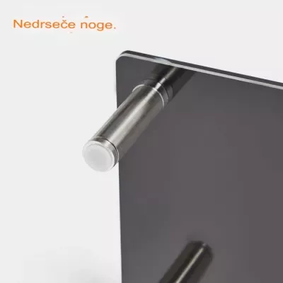 Mbajtëse monitori VONHAUS 3000294 XL 100 cm, xham i temperuar, deri 30 kg, për 2 monitorë, e zezë