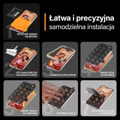 Xham mbrojtës PanzerGlass Re:fresh Glass për iPhone 15 me pozicionues