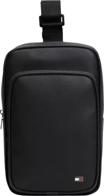 Çantë crossbody për meshkuj Tommy Hilfiger TH Foundation Sling Bag AM0AM14757, e zezë