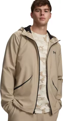 Duks me kapuç për meshkuj Under Armour UA Unstoppable Woven 6014621, bezhë [Madhësia: XXL]