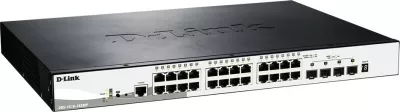 Switch D-Link DGS-1510-28XMP, Managed, L2/L3, Gigabit Ethernet, PoE, Rack mounting