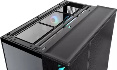 Kasë Thermaltake View 380 XL TG ARGB midi tower, xham i temperuar, e zezë