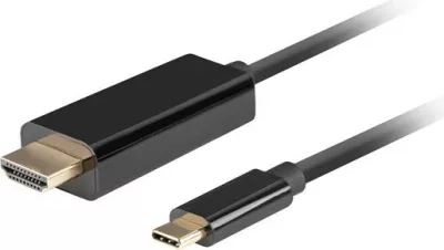 Kabllo USB-C në HDMI Lanberg CA-CMHD-10CU-0018-BK, 1.8m, e zezë