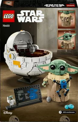 Set ndërtimi LEGO Star Wars Grogu, shumëngjyrësh