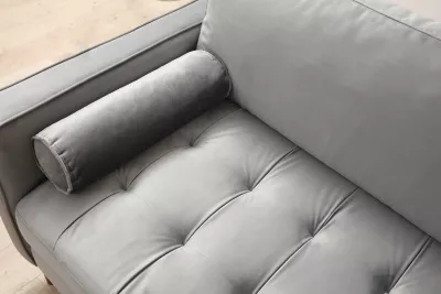 Divan treshe Atelier del Sofa, Rome, ngjyrë gri e çelët
